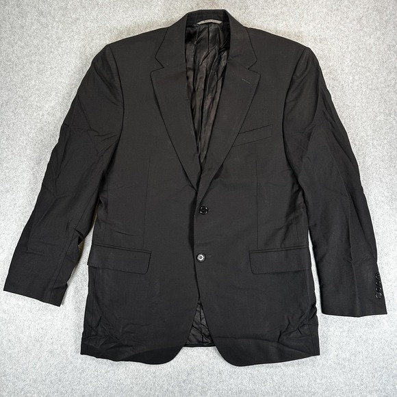 Canali Other - Canali Blazer Sport Coat Mens 42 Black Wool Water Resistant Italy Two Button